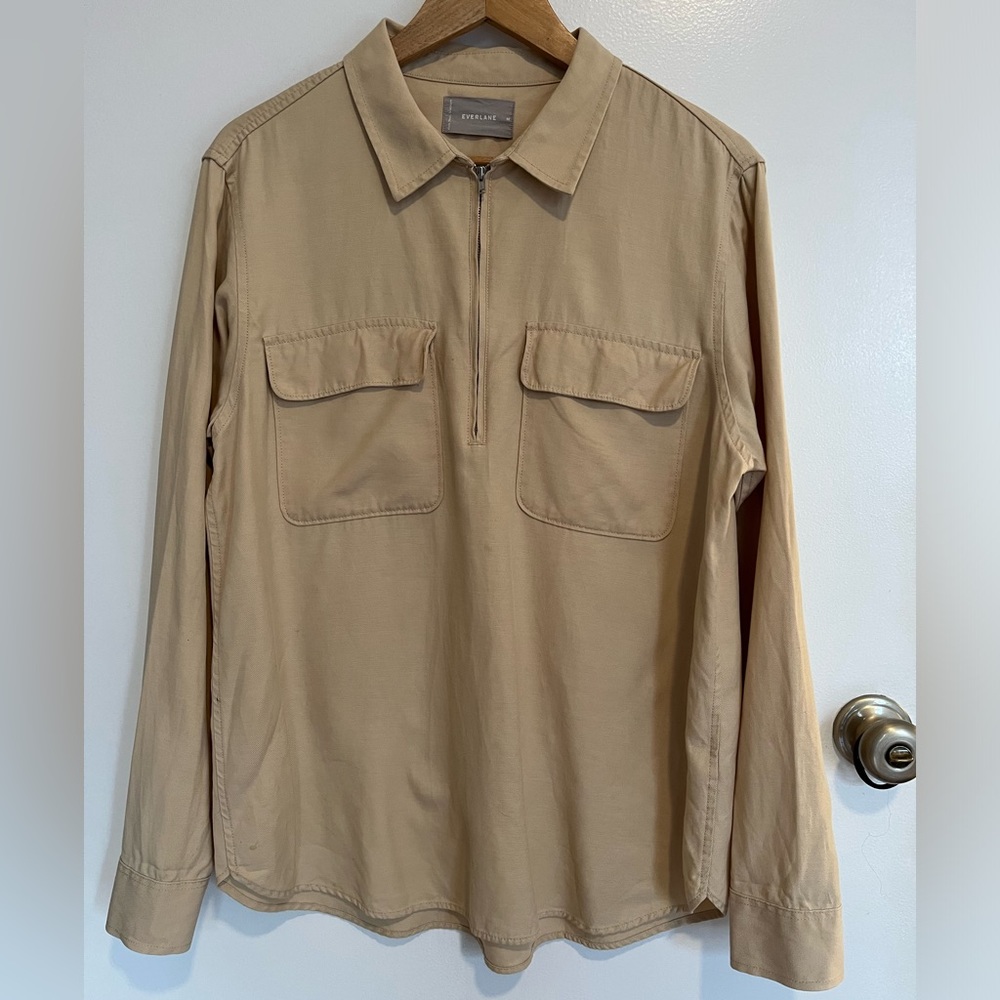 Everlane Quarter-Zip Popover Shirt